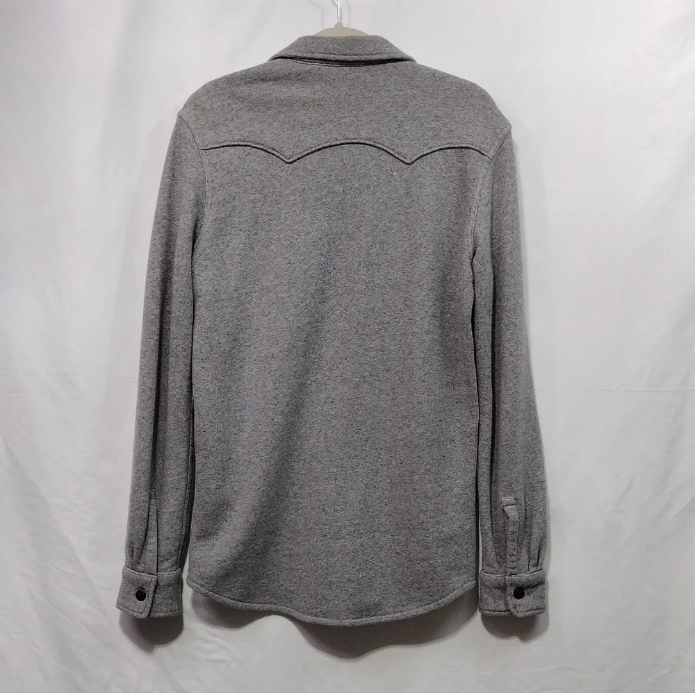 Levi's Knit Shacket Mens S Gray Casual Comfy Retro 90s Y2K